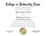 DYI Diploma Maker College Diploma Template 2